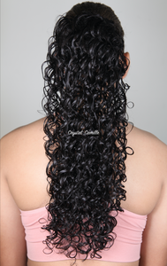 Passion : Luxe Synthetic Deep Curly Ponytail