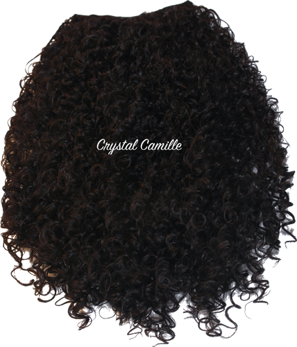 Crystal: Luxe Synthetic Full Curl Half Wig